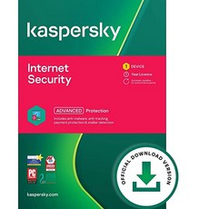 [미국] 564601 Kaspersky Internet Security 2020 | 1 Device | 1 Year [Download], 단일상품
