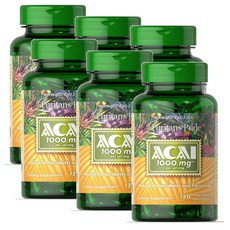 퓨리탄프라이드 아사이 베리 추출물 1000mg Puritans Pride Acai, 120정, 6개