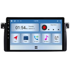 RoverOne 카플레이 안드로이드오토 라디오 적용 3-Series 3 Series E46 1998 - 2006 라디오 내비게이션 6GRAM 128GROM, 6GB