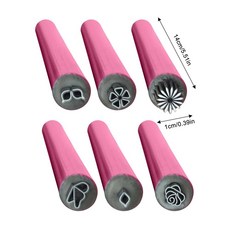 아트 네일 펜촉 펜 도구 포함 살롱용 스탬프 다양한 세트 페인팅 패턴, 6 piece set