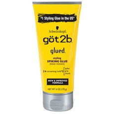 Got2b Glued 갓투비 글루드 스타일링 스파이킹 헤어 글루 170g 2팩, 2개