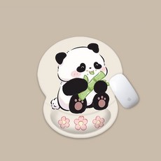 BLOWFISHFUGU 판다마우스손목받침대 입체 마우스 패드 손목마우스패드, 1, E