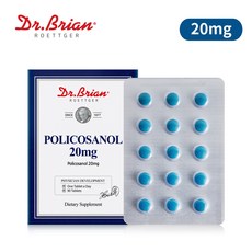 닥터브라이언 사탕수수 폴리코사놀 20mg 90타블렛/ 콜레스테롤/HDL/LDL, 1box