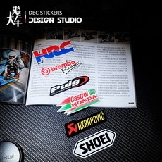 시트지 다이보 모터사이클 협찬차 교묘한 격자 사이드라인 MOTOGP 자동차흠집 스폰서 리플렉터 건프라데칼스티커, hrc 타입 22CM *8CM 리플렉