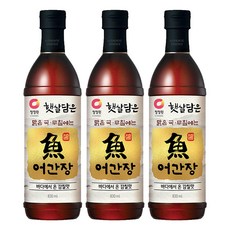 햇살담은 어간장 830ml 3개 회사 사무실 간식 학교 대용량 도매