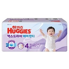 하기스 2024년 맥스드라이에어 팬티형 기저귀 남여공용 9~13kg