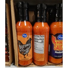 크로거 치킨 윙봉 버팔로 미디움 소스 355ml 2병, 1개