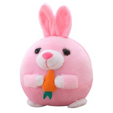 강아지 공 움직이는 애완 동물 봉제 노래하는 씹는 소리 푹신한, 1개, 4.Pink rabbit