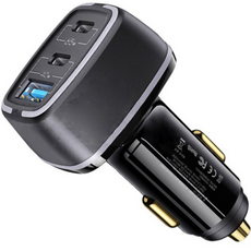 에이치디탑 USB C타입 3포트 105W 차량용 PD고속충전 시거잭, 15세트
