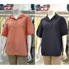 크로커다일레이디 단추 포인트 면혼방 블라우스 CLCMBL114