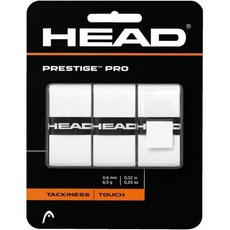 헤드 프레스티지 프로 라켓 오버그립 - 테니스 그립 테이프, White, 3-pack