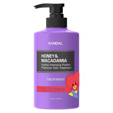 쿤달 BT21 단백질 헤어 트리트먼트 쥬시피치향, 500ml, 1개