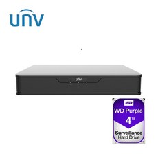 유니뷰 XVR3104-Q3 4채널 올인원 CCTV DVR 녹화기 본체 4TB 하드 포함 - xvr3104-q3