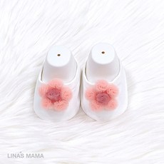 리나스마마 [조카선물] 핑크 팽이꽃 아기덧신