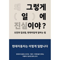 왜 그렇게 일에 진심이야?:도전과 집요함 현대차답게 일하는 법, 현대자동차(Hyundai Motor Company), 현대자동차 기업문화혁신팀 저