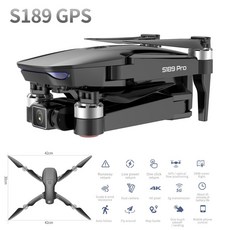 정품 S189 프로 Rc 드론 4k Gps 5g 와이파이 비전 포지셔닝 비행 30 분 Rc 거리 1km Rc Quadcopter 브러시리스 모터|RC Quadcopter|, CHINA, 1개, 6k 5g