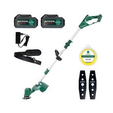 나리온 충전 무선 예초기 HD-BC21 숙련자용 21V 4Ah 배터리 2팩 세트