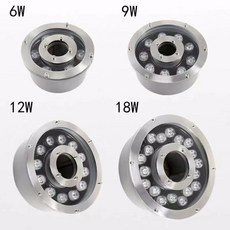 12V IP68 RGB 그라데이션 분수 조명 LED 수영장 6w w15 정원 램프, 02 차가운 흰색, 03 6w