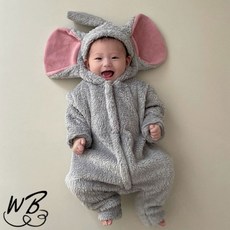 아기 코끼리 덤보 우주복 겨울아기외출복 겨울아기슈트 아기방한슈트