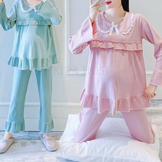 kirahosi 2020 여성 봄 가을 실내복 긴팔 보온 잠옷 398호+덧신증정 BLf9nims
