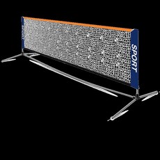 족구장폴대 네트 이동식 족구대 간이 지지대 지주대, 6.9 미터 스테인레스 스틸 메쉬 프레임 세트