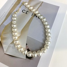 진주알목걸이