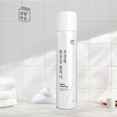 살림보감 화장실 클리너 욕실 변기 타일 찌든때 물때 청소 세제 거품 스프레이, 1개, 550ml