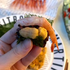 홈마카세 통영 해녀 자연산 생물 보라 성게알 우니 말똥 성게 해수우니, 홈마카세1인Sea(성게알100g+단새우100g+감태), 1개