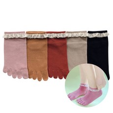 발가락레이스양말
