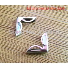 Ship 100pcs 실버 돌 금속 책 코너 앨범 메뉴 프로텍터 두꺼운 5mm 두께 23x16mm J1715, 100개