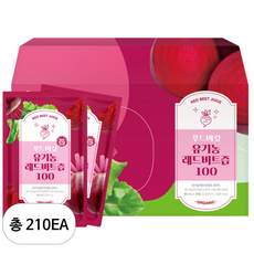 푸드버킷 유기농 레드비트즙 100, 80ml, 210개