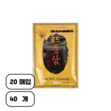 골드홍삼 20매 x 10봉지 = 200매 선물 부모님 건강파스, 40개