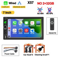 자동차 시스템 BT 13 10 멀티미디어 인치 범용 2Din 4GB 카플레이 안드로이드 라디오 9 스마트 GPS, 7Inch-NO 2-32GB-MP5
