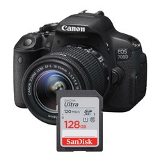 캐논 EOS 700D DSLR 카메라 메모리카드 샌디스크 울트라SD 128GB