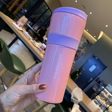 onse 스타벅스 파스텔 빨대 텀블러, 500ml, 스카이블루