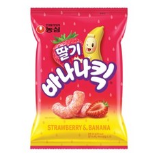 NU 농심 딸기 바나나킥 60gX8개 (반박스)+증정품 과자 골라담기 봉지 미니 스낵 스넥 추천