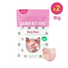 [스웨디시 젤리] CandyKittens 캔디키튼스 비간 젤리 이튼 메스 140g, 2개