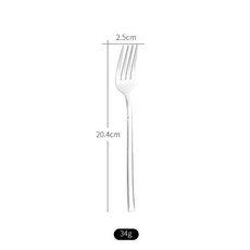 서양 식기 클래식 디너 아늑한 커트레이 금속 식사 스푼 나이프, 1개, 3.fork