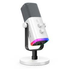 FIFINE 피핀 다이나믹 마이크 AM8 C타입 XLR 방송용 게이밍 녹음용 스탠드마이크, 화이트