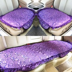 오피스윙 시트 오리지널제작 기 차량용실내 레이스 등받이 없음 쓰리 여름 자리 패드커버 찌 선명한, 스카이 명주실 자색 _레이스 타입 추