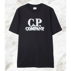  씨피컴퍼니 CP COMPANY 301 Jersey Logo Print T-shirt 15CMTS238A 005100W 999 저지 로고 프린트 반팔 티셔츠 1066123 