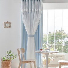  프린세스 이중 레이스 커튼 