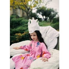 [BOBO CHOSES] 보보쇼즈 24FW 키즈 원피스 Wonder Horse all over woven dress B224AC110