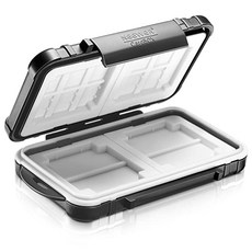 [미국] Neewer 14 Slots Memory Card Case Holder Durable Waterproof Anti-Shock Storage Protector Card B, 단일상품