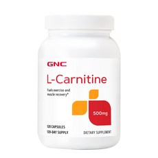 GNC 지앤시 L-Carnitine 500 MG 120정 기타건강기능식품, 1개