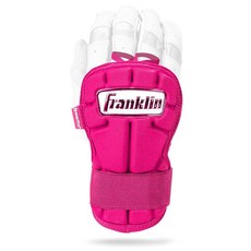 Franklin Sports 야구 핸드 + 손목 가드 - PRT LG 시리즈 성인용 손 + 배팅용 손목 보호대 - 보호 쉴드 - 오른손 + 왼손잡이 - + 골드 - 원 사이즈, 옵틱 핑크, 1개