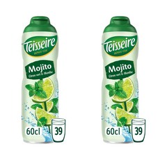 TEISSEIRE 떼세르 그린 모히토 민트 시럽 39컵분 600ml 2팩