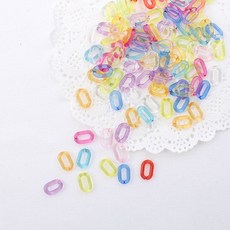 (40개)소-반투명 캔디 토이체인 10color, 레드