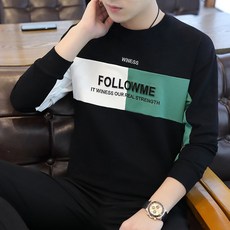 봄가을 계절 남성의류 청유소년 라운드넥 남자 학생 트렌드 INS 드랜드