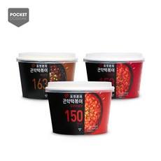 [쓰리케어] 포켓분식 곤약떡볶이 3종세트(6일분)